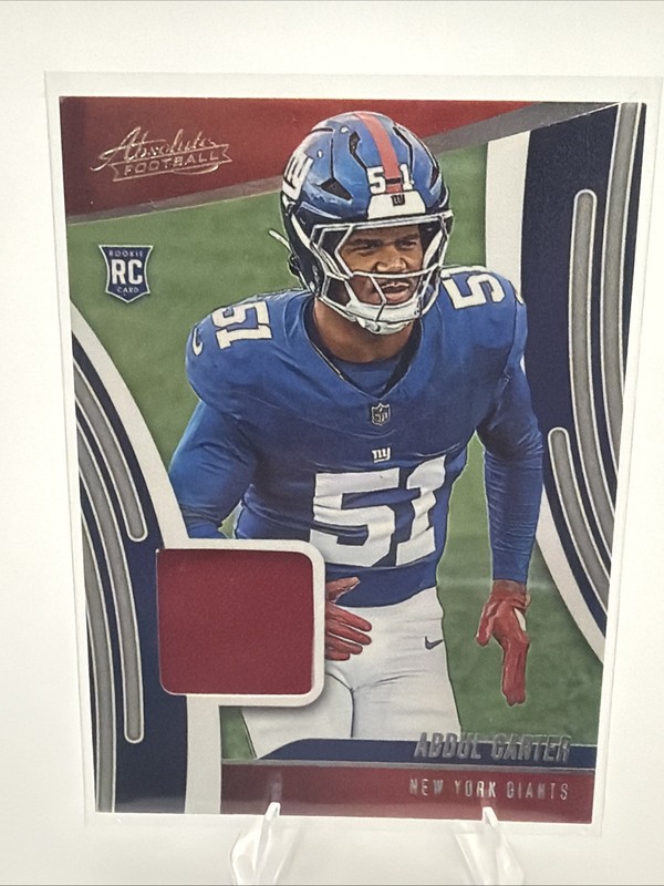 2025 Panini Absolute - Absolute Rookie Materials Abdul Carter #ARM-ACR (MEM, RC)