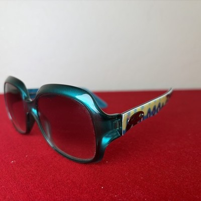 Emilio Pucci 603S butterfly sunglasses with a turquoise frame