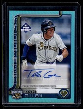 2025 Topps Pro Debut Base Autographs Aqua Foil Theo Gillen Auto 36/75 Charleston