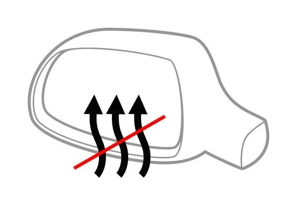 For Nissan Sentra 95-99 Side View Mirror Passenger Side Power Remote View Mirror - Imagem 3 de 4