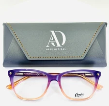 CANDIES CA0134 083 Purple Peach Womens Semi Cat Eye Eyeglasses 51-16-135 B:39