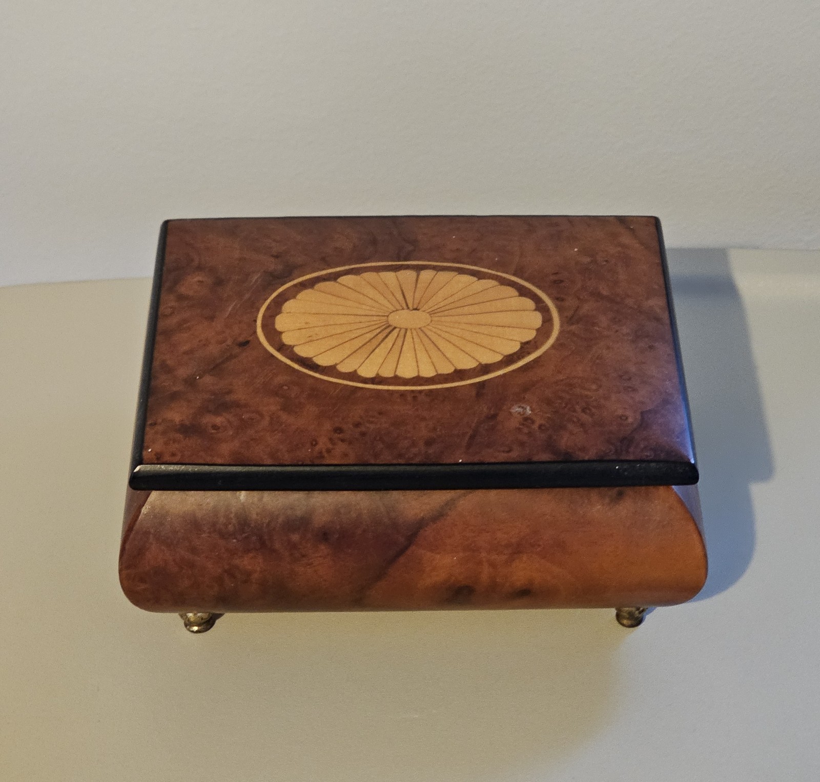 Italian Inlaid Musical Jewellery Box Art Berni  Eine kleine Nachtmusik – Vintage