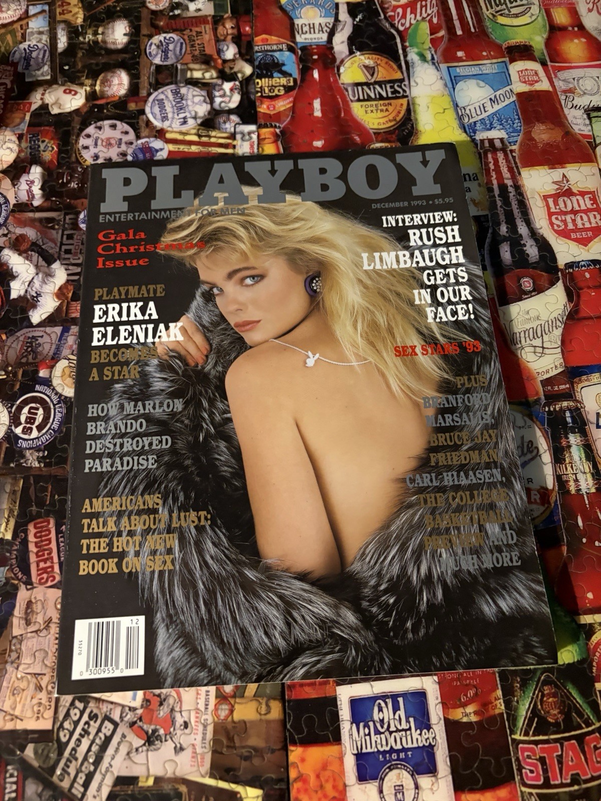 Playboy Magazine December 1993 Cover: Erika Eleniak Playmate: Arlene Baxter