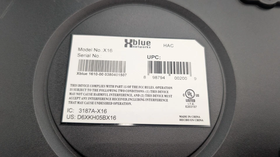 XBLUE X16 1610-00 Phone System with (8) Eight 1670-00 DTE Phones - As Pictured - Image 4 of 4