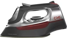 CHI Steam Iron for Clothes with Titanium Infused Ceramic Soleplate, 1700 W,13102