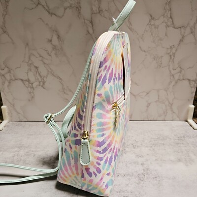 Luv Betsey Johnson LB Lillie Backpack Pastel Rainbow Tie Dye 