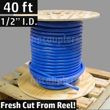 40 ft 1/2" ID FlexFab 5526 Blue Silicone Heater Hose 13mm 350F Radiator Coolant