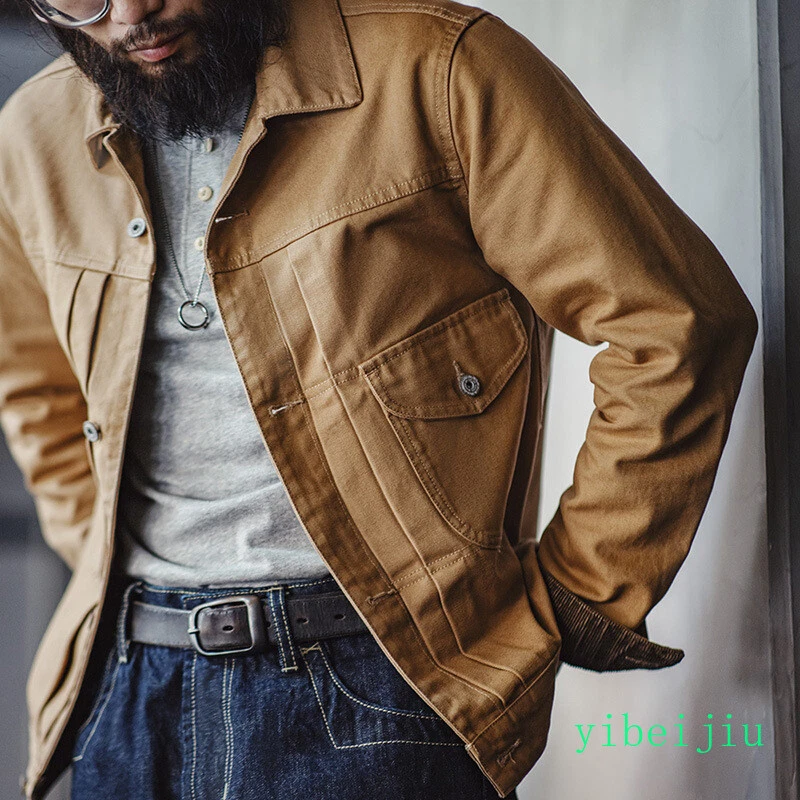 VETEMENTS Giacche uomo tela cotone cappotti salopette primavera meteo cowboy vintage outwear