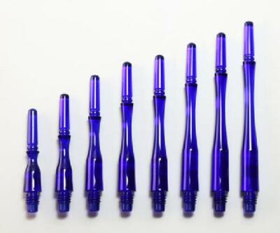COSMO FIT SHAFT GEAR HYBRID-LOCKED DART SHAFTS - CLEAR DARK BLUE - SET OF 3