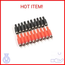 Honbay 20PCS Solder RCA Plug Male Audio Video Adapter Connector Professional