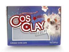 M01253 MOREZMORE Cosclay Sculpt SOFT GREY 8 oz Flexible Polymer Clay