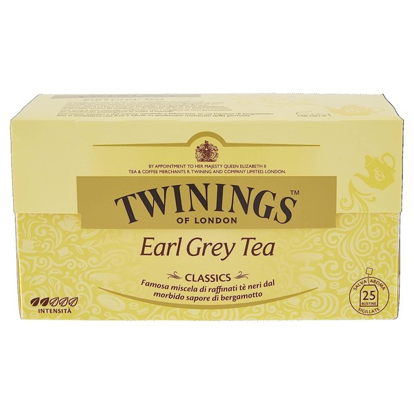 Twinings Earl Grey Tea,Schwarzer Tee Mit Bergamotte-Aroma,25 Filtern-image