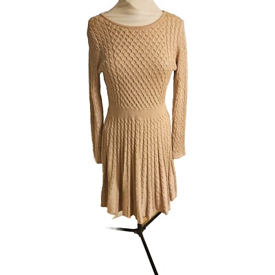 Calvin Klein Blush Sweater Dress Women's Size L Flattering Fit Beautiful  Color | eBay
