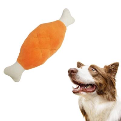 Dog's Plush Sounding Drumstick Toys Gnawing Toys for Dog^