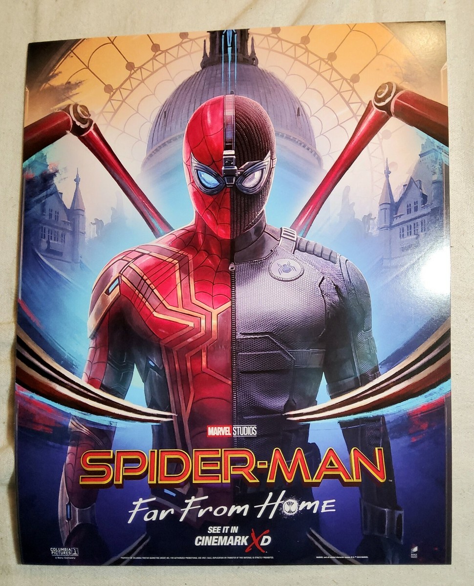 3) 2019 MARVEL STUDIOS SPIDER-MAN FAR FROM HOME LITHOGRAPH POSTERS