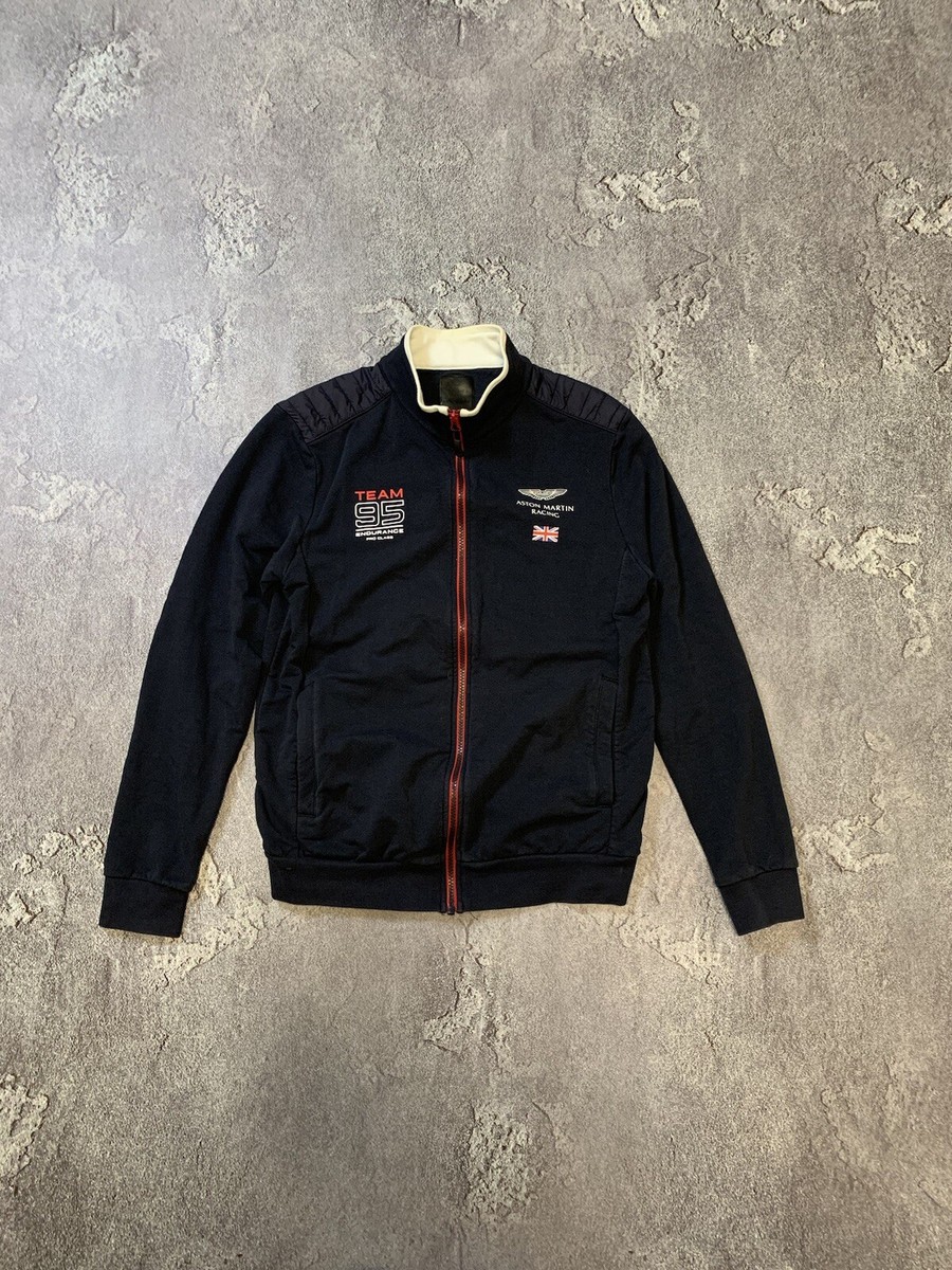 Hackett Aston Martin Racing 95 Mens Zip Jacket Black Color Size S