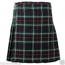 Kilt Mackenzie tartan scozzese con due fibbie, kilt casual, taglia 44"