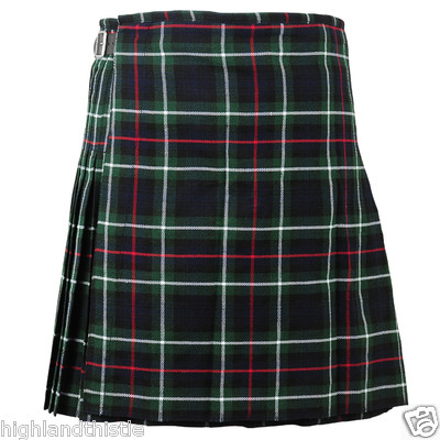 Mackenzie Tartan Kilt schottisch mit zwei Schnallen, lässiger Kilt, Größe 34''