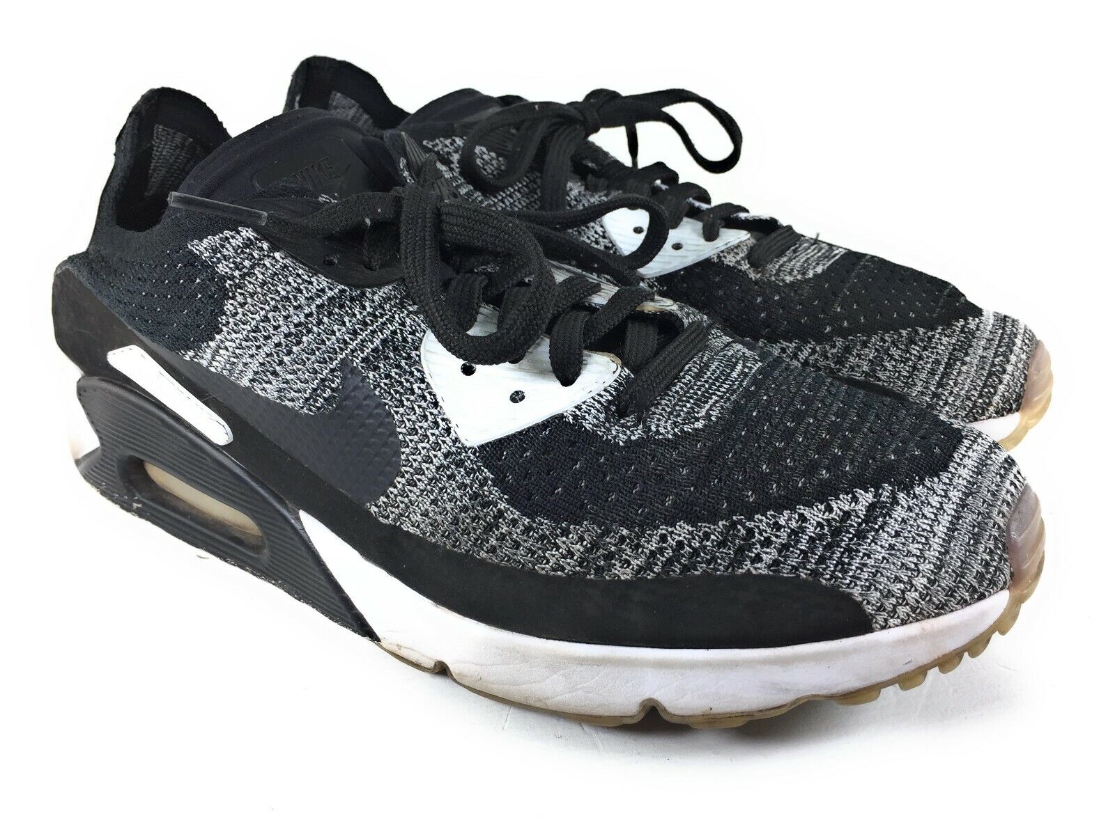 Napier Alphabetical order Parameters Nike Air Max 90 2.0 Flyknit Mens Size 10 875943-001 Black White Running  Walking | eBay