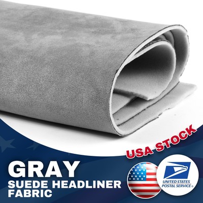 Suede Fabric Backed Foam Durable Car Roof Headliner Fabric Upholstery DIY New