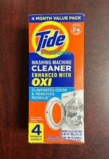 TIDE Front Top Load Washing Machine OXI Cleaner Odor Residue Removal 4ct