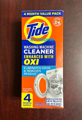 #ad #ad TIDE Washing Machine Cleaner OXI Enhanced Remove Odor Residue 4 Month Value Pack $23.21