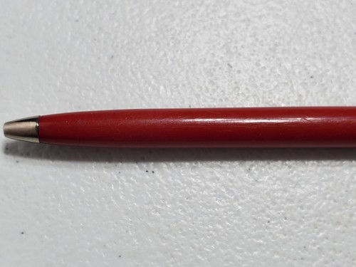 Penna push back vintage Paper Mate rossa e argento - Foto 3 di 5