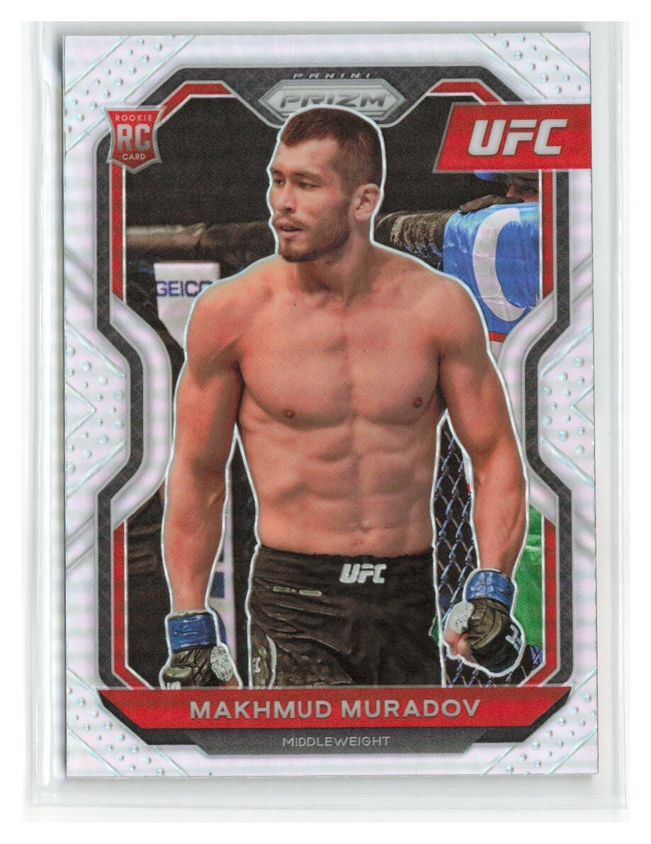 Makhmud Muradov 2021 Panini Prizm UFC Silver Holo Rookie RC SP #55-MIDDLEWEIGHT
