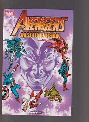 Marvel Avengers Absolute Vision 1 + 2 Paperback USA first printing Top