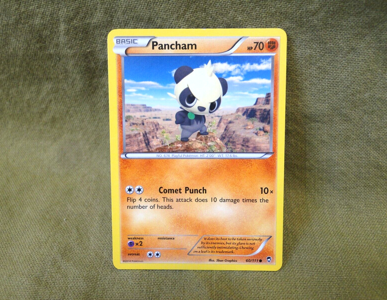 Pokemon Trading Card - Furious Fists: Pancham 60/111