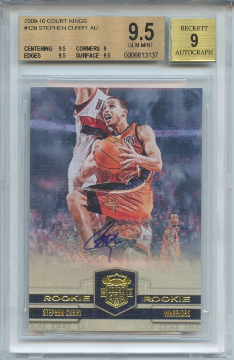 2009-10 Panini Court Kings Stephen Curry RC Rookie Autograph Auto