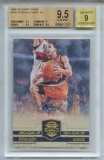 2009-10 Panini Court Kings Stephen Curry RC Rookie Autograph Auto /649 BGS 9.5