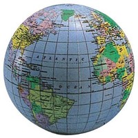 Globe Big 20 Inflatable World Globe 76000 - Made Of Durable Vinyl - Fast Ship Globe Big 20 Inflatable World Globe 76000 - Made Of Durable Vinyl - Fast Ship