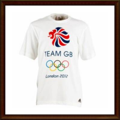 Adidas T-Shirt Gr.XL OLYMPISCHE SPIELE LONDON 2012 GB King Lion Löwe rar Sammler