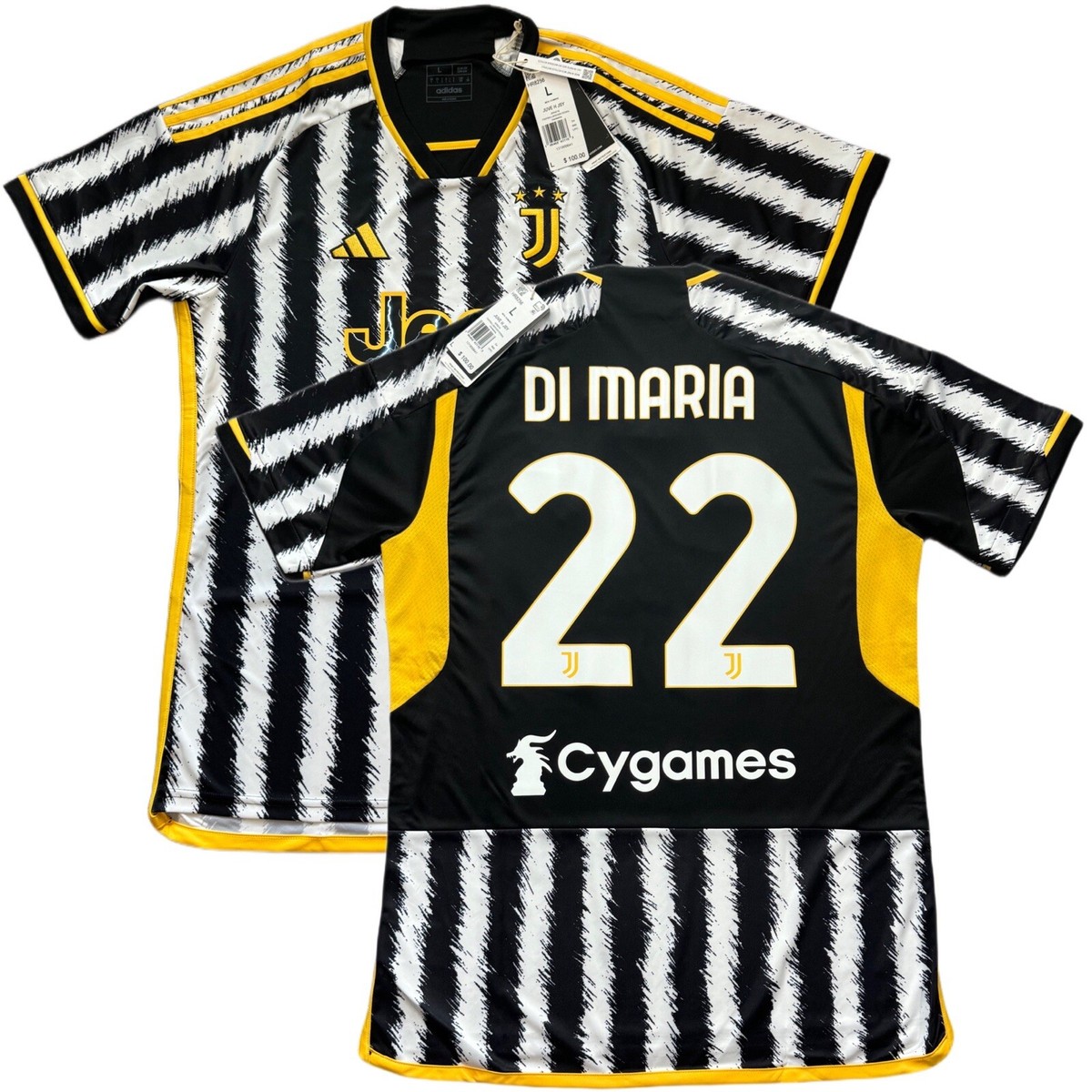 JUVENTUS ユニフォーム 【Lサイズ】 adidas Juventus 2023-24 Men's Home Authentic Match Jersey
