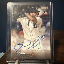 2023 Topps Stadium Club #SCBA-DSS DONNY SANDS Rookie RC Tigers SP AUTO AUTOGRAPH