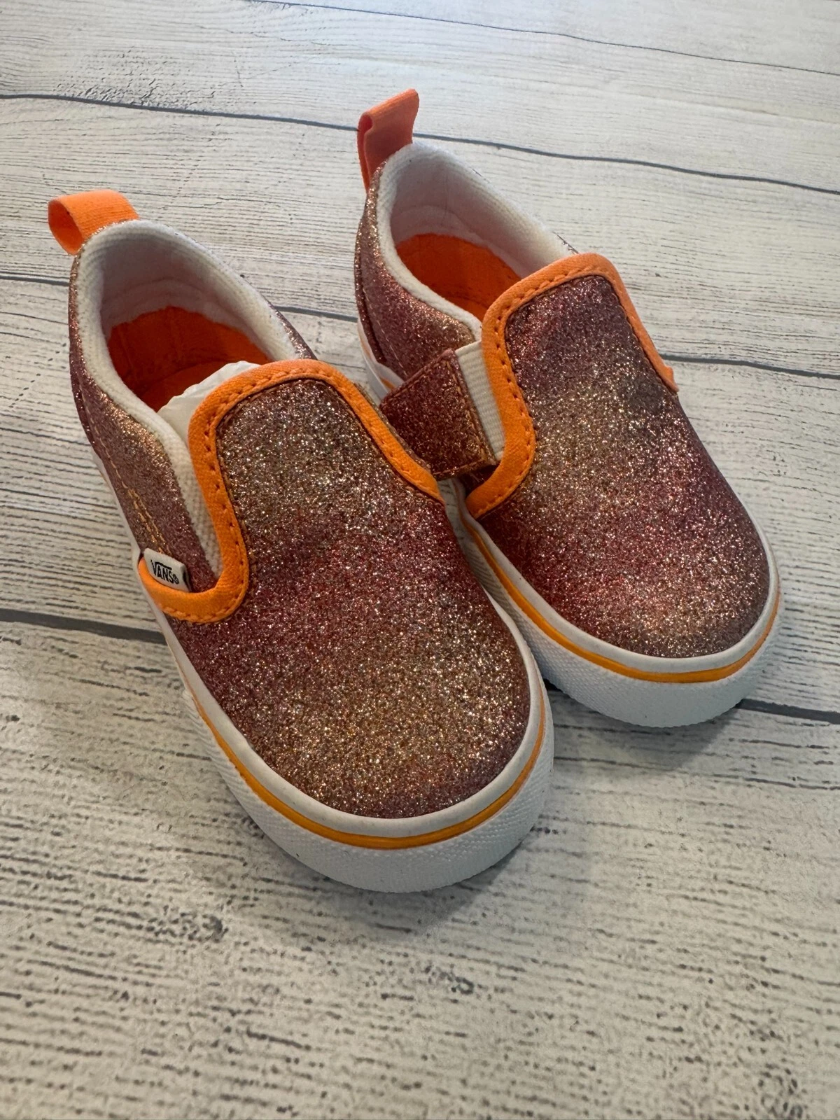 Vans Sneakers Bambini Bambino 5 Nuove Classiche Slip On Glitter Agrumi Scarpe Casual