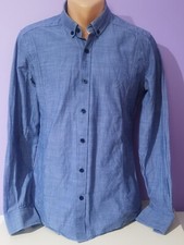 Calvin Klein jeans blue casual shirt Medium 100% cotton