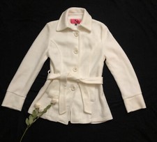 Born Famous Couture Ivory White Coat Size L