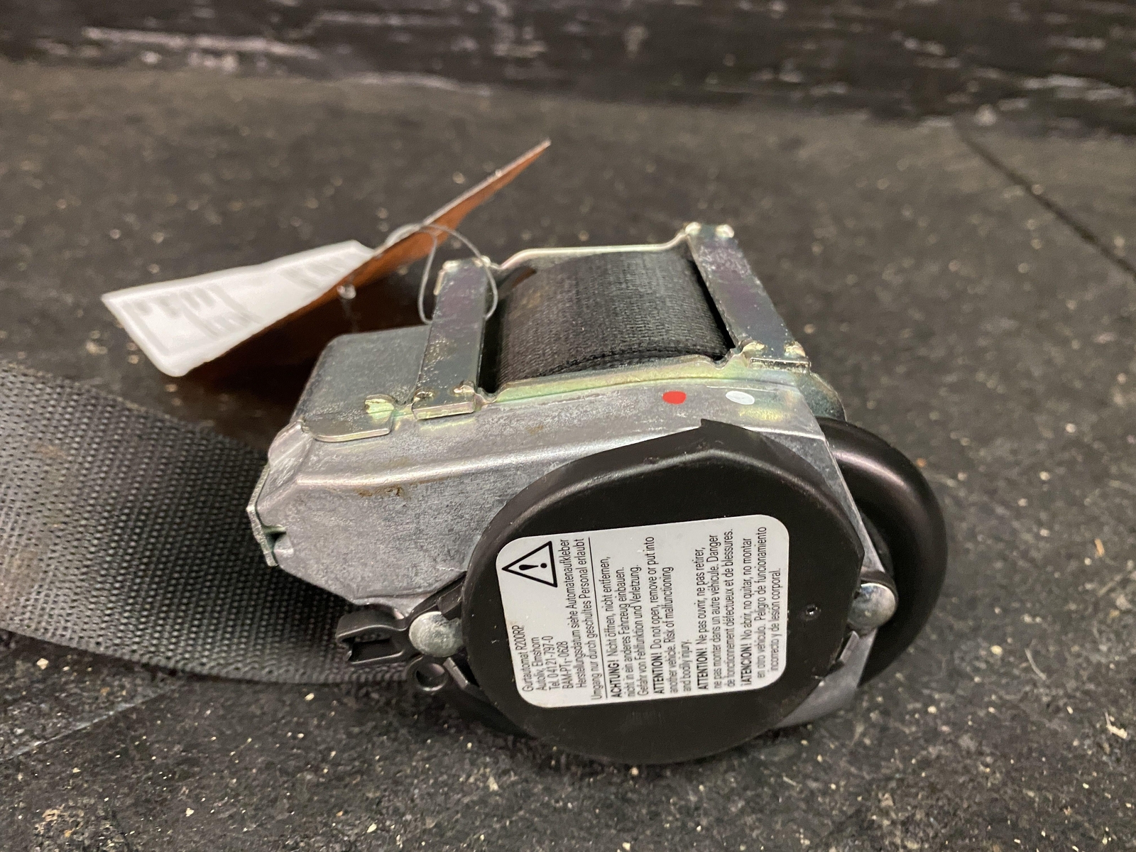 2017 MASERATI GHIBLI FRONT PASSENGER SAFETY SEAT BELT RETRACTOR 627069500