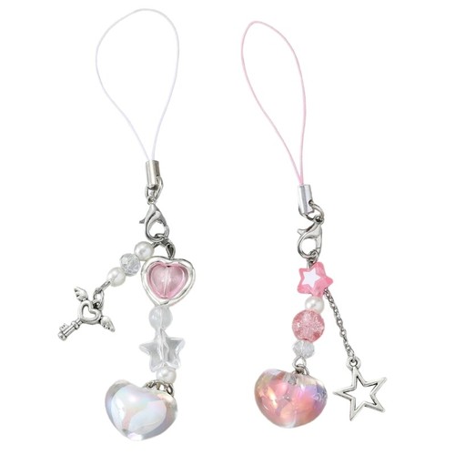Loves Bear Star Keychain Sweet Car Bag Accessory Phone Shell Alloy Pendant - 第 5/10 張圖片