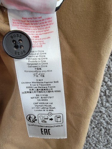 BOSS Ceremony Suit Pants Big Boys' 10Y Cookie Solid Side Pockets Button Zip - Picture 16 of 19