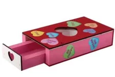 Home Depot Kids Workshop Valentine's Candy Box with Pin - Feb 2025 Project