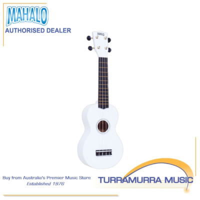 Ukulele Soprano Mahalo MR1WH - Bianco Con Corda Aquila E Custodia - Foto 3