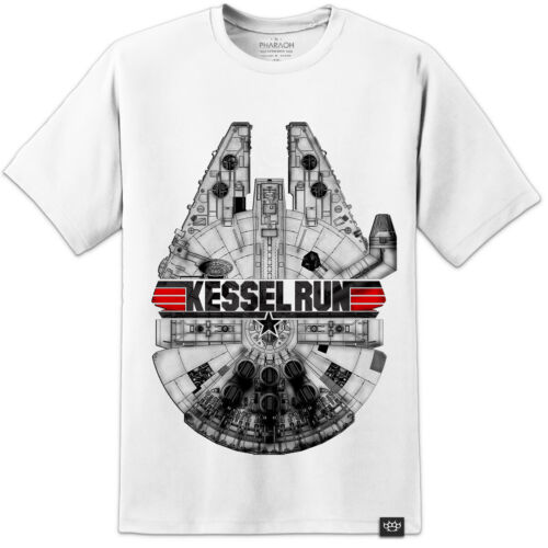 Star Wars KESSEL RUN Top Gun Style T Shirt Chewbacca Last Jedi Boba Fett Sith - Picture 4 of 4