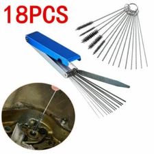 Carburetor Carb ATV Motorcycle Small Engine Cleaning Brushes Wire Tool Kit