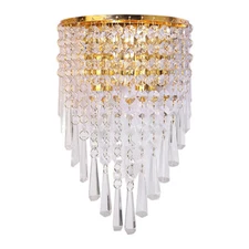Chandelier Wall Lamp Elegant Crystal Design Pendant Light Beautiful Wall Decor
