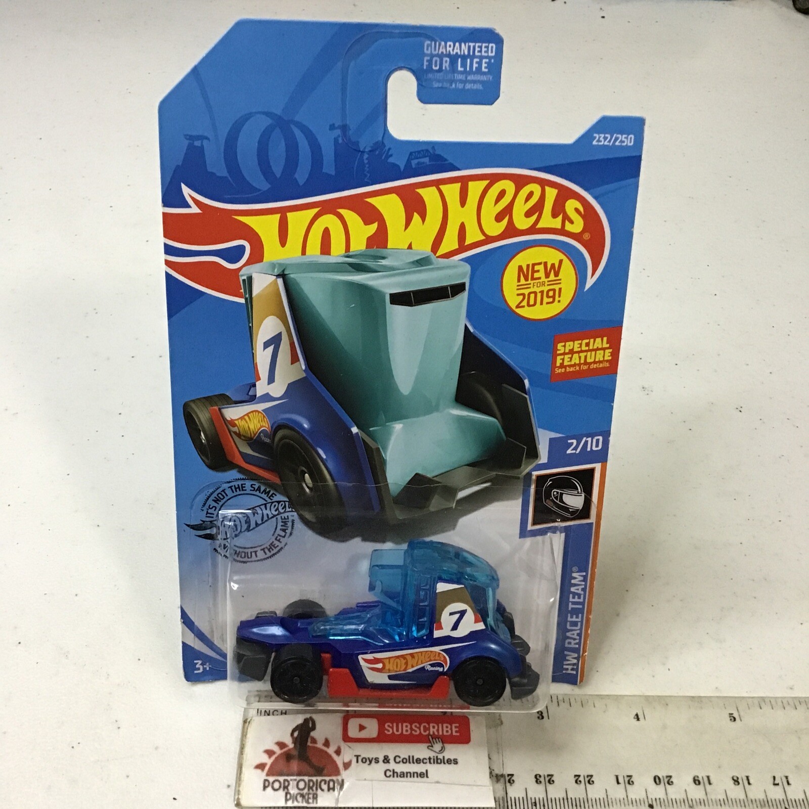 2019 HOT WHEELS HW RACE TEAM #232 BLUE HAUL O GRAM SEMI TRUCK  1/64 MIP MALAYSIA