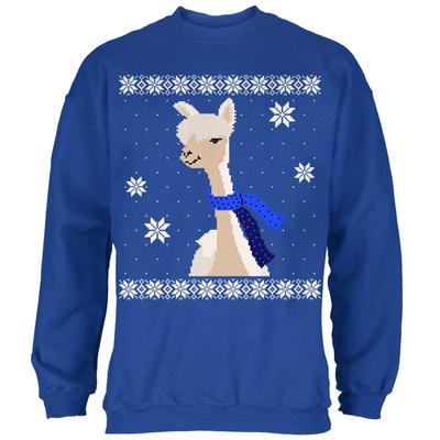 Big Alpaca Scarf Ugly Christmas Sweater 
