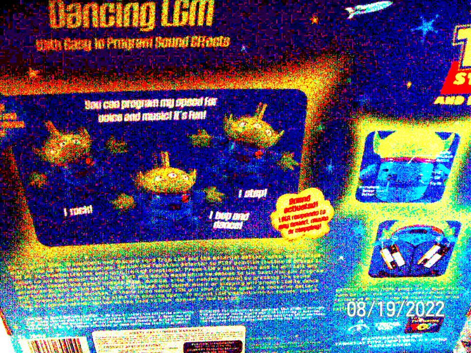 VINTAGE TOY STORY THINKWAY DANCING LGM ALIEN WITH MUSIC IN ORIG